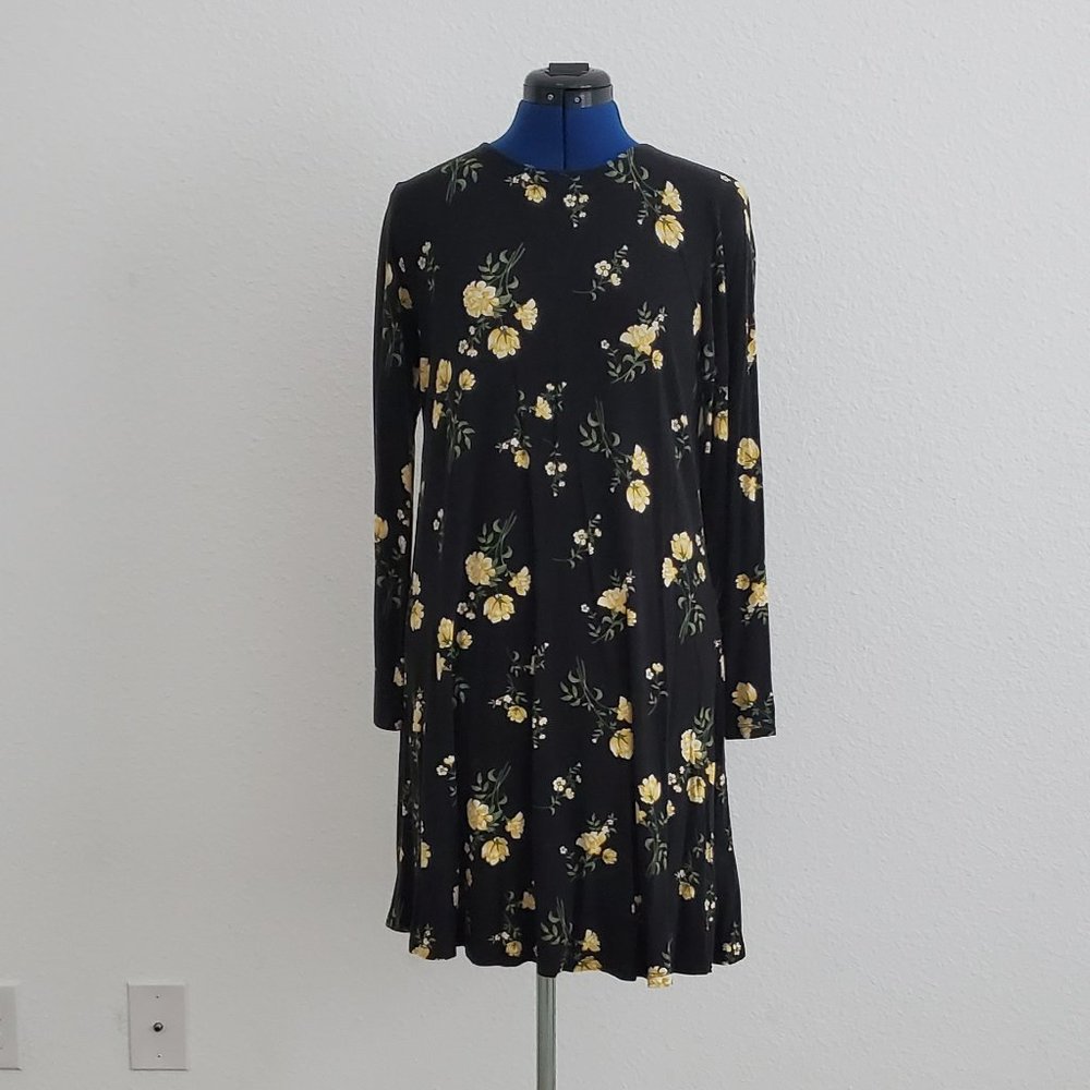 Old Navy long sleeve floral jersey tunic